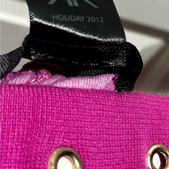 Kardashian Kollection Velvet Fuchsia pants with sequins - Picture 15 of 16